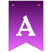 À Fanions Bannière dorée et violette personnalisée (Premier drapeau)