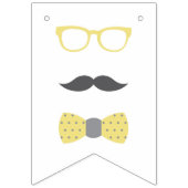 À Fanions Bannière du Baby shower Little Man (Premier drapeau)