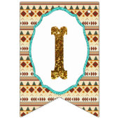 À Fanions Bannière du Baby shower tribal de Boho (Troisième drapeau)