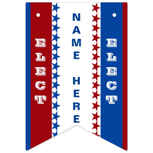 À Fanions Bannière faite sur commande d'élection (Deuxième drapeau)