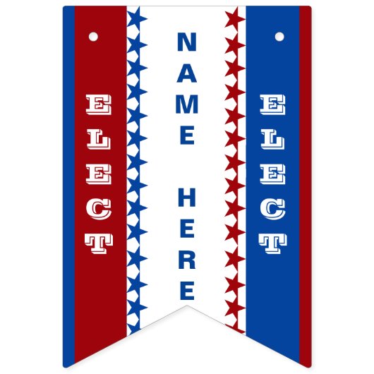 À Fanions Bannière faite sur commande d'élection (Troisième drapeau)