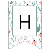 À Fanions Bannière fleur sauvage d'anniversaire heureuse (Deuxième drapeau)