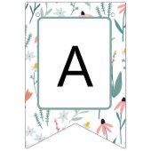 À Fanions Bannière fleur sauvage d'anniversaire heureuse (Troisième drapeau)