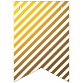 À Fanions Bannière géométrique noire et or (Premier drapeau)