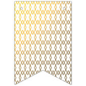 À Fanions Bannière géométrique noire et or (Troisième drapeau)