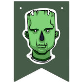 À Fanions Bannière Halloween couleur personnalisée (Deuxième drapeau)