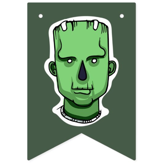 À Fanions Bannière Halloween couleur personnalisée (Deuxième drapeau)