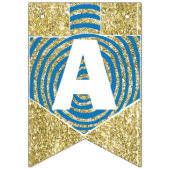 À Fanions Bannière Hanoukka Swallowtail Dreidel Swirls (Troisième drapeau)