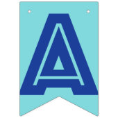 À Fanions BANNIÈRE HEUREUSE de RETRAITE, couleur bleue (Deuxième drapeau)