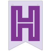 À Fanions BANNIÈRE HEUREUSE de RETRAITE, couleur pourpre (Premier drapeau)