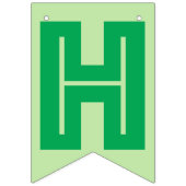 À Fanions BANNIÈRE HEUREUSE de RETRAITE, couleur verte (Premier drapeau)