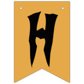 À Fanions Bannière heureuse noire et orange d'étamine de (Deuxième drapeau)