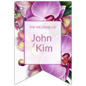 À Fanions Bannière Mariage de bouts d'orchidées (Premier drapeau)