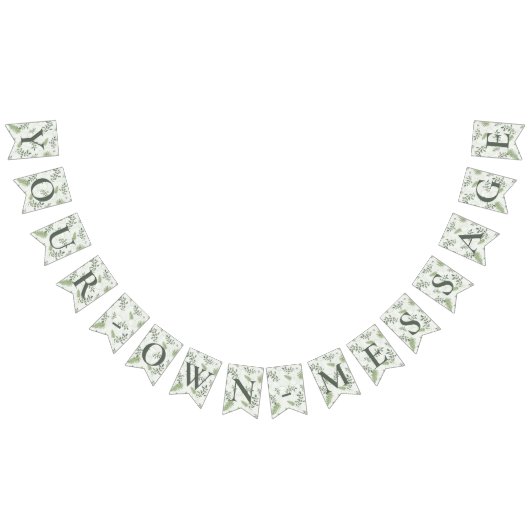 À Fanions Bannière Mariage Eucalyptus & Fern Rings (Tout)