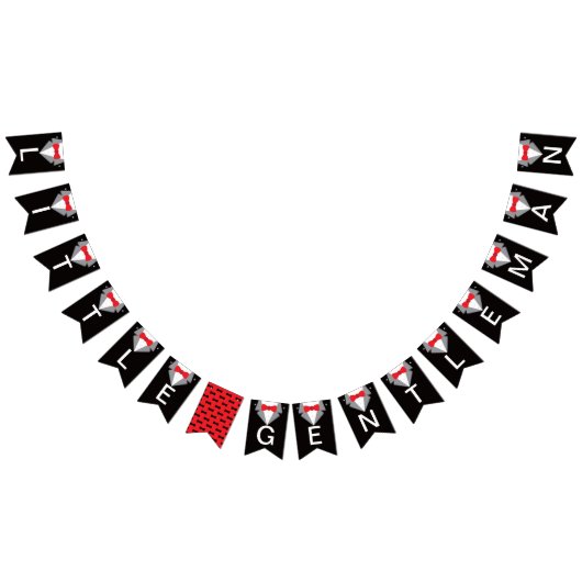 À Fanions Bannière Pendentif Tuxedo, Cravate Bow (Tout)