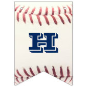 À Fanions Bannière personnalisée Bleu Baseball (Deuxième drapeau)