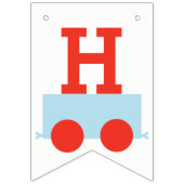 À Fanions Bannière personnalisée d'anniversaire de train (Deuxième drapeau)