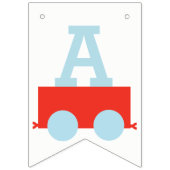 À Fanions Bannière personnalisée d'anniversaire de train (Troisième drapeau)