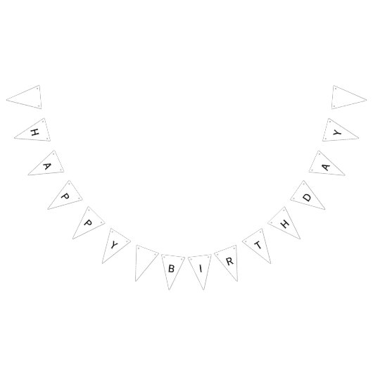 À Fanions Bannière personnalisée de joyeux anniversaire (Tout)