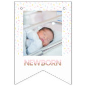 À Fanions Bannière photo Sweet One Ice Cream First Birthday (Deuxième drapeau)