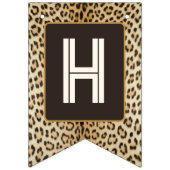 À Fanions Bannière poster de animal Leopard Birthday bund (Deuxième drapeau)