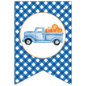 À Fanions Bannière premier anniversaire petit camion bleu Li (Premier drapeau)