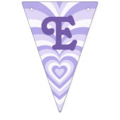 À Fanions Bannière Retro Purple Heart Party Bunt (Troisième drapeau)