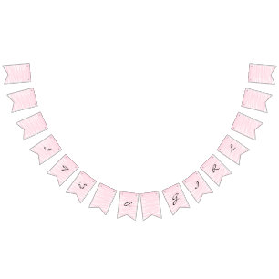 À Fanions " Bannière rose "de rougissement d'étamine