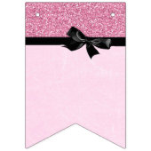 À Fanions Bannière rose et noire de partie (Premier drapeau)