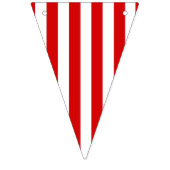 À Fanions Bannière rouge et blanche de partie de rayure (Troisième drapeau)