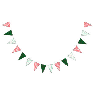 À Fanions Bannière triangulaire de fêtes Mid Mod