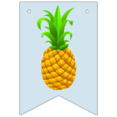 À Fanions Bannière tropicale de joyeux anniversaire d'ananas (Premier drapeau)