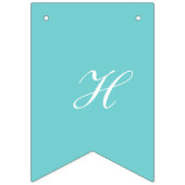 À Fanions Bannière turquoise de partie de joyeux (Deuxième drapeau)