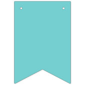 À Fanions Bannière turquoise de partie de joyeux (Premier drapeau)