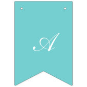 À Fanions Bannière turquoise de partie de joyeux (Troisième drapeau)