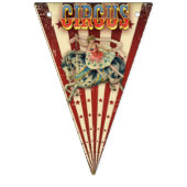 À Fanions Bannière vintage de cirque (Troisième drapeau)