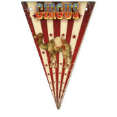 À Fanions Bannière vintage de cirque (Deuxième drapeau)