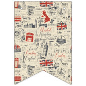 À Fanions Bannière vintage de Londres (Troisième drapeau)