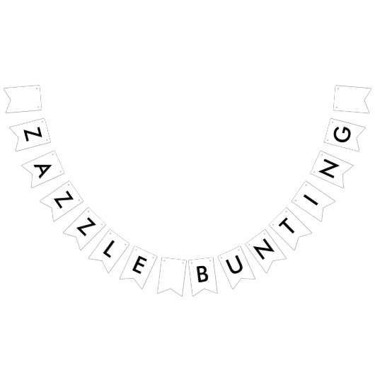 À Fanions Bannière Zazzle Custom Bunting - Swallowtail (Tout)