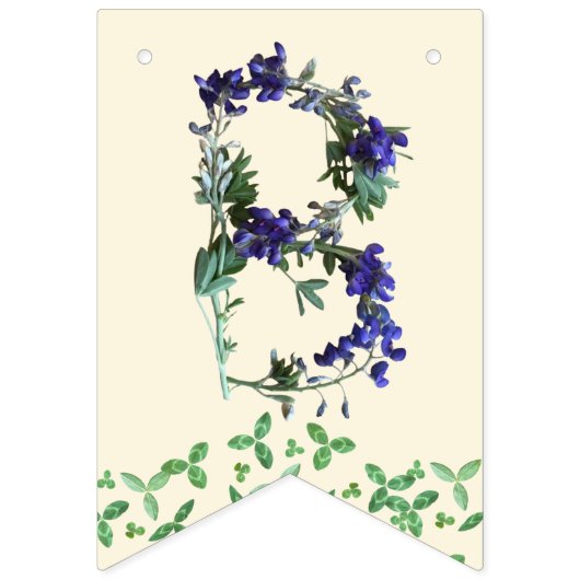 À Fanions Bébé en fleurs bannière (Deuxième drapeau)