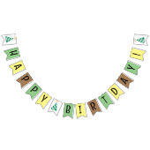 À Fanions Bonne bannière d'anniversaire (Tout)