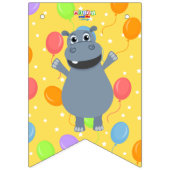 À Fanions Bonne bannière de Bunting Hippo (Premier drapeau)
