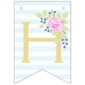 À Fanions Bonne fête d'anniversaire Fancy Rose Bannière de b (Deuxième drapeau)