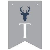 À Fanions C'est une bannière de Baby shower de garçon, cerf (Troisième drapeau)