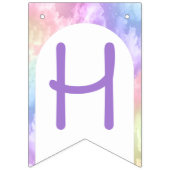 À Fanions Cloud Neuf Bannière d'anniversaire joyeuse - Aquar (Deuxième drapeau)