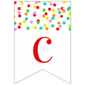 À Fanions Confettis d'arc-en-ciel de bannière de (Premier drapeau)