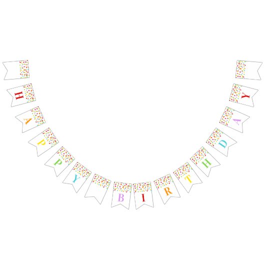 À Fanions Confettis d'arc-en-ciel de bannière de joyeux (Tout)