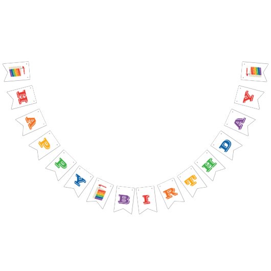 À Fanions Couleurs de la bannière arc-en-ciel, Joyeux gâteau (Tout)