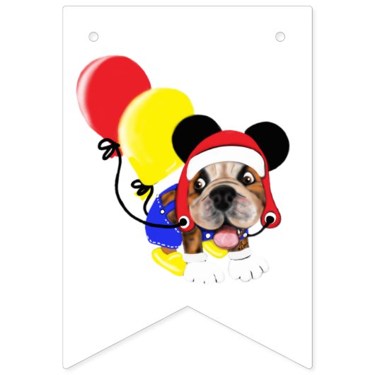 À Fanions Créez votre propre bannière de chien de vacances (Deuxième drapeau)