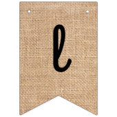 À Fanions Décor rustique de bannière de bébé de région (Troisième drapeau)